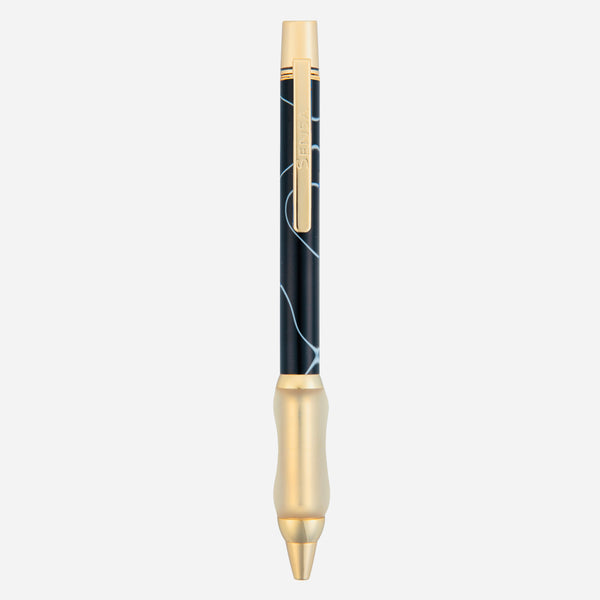 Piano Black Swirl | The Sensa Metro Gold Collection | Ball Point