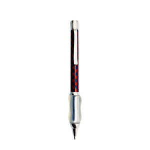 Crimson Red and Navy Blue | Checkers Collection | Ball Point